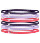 Under Armour Womens Mini Headbands - 6 Pack - Secure Stay-Put Performance