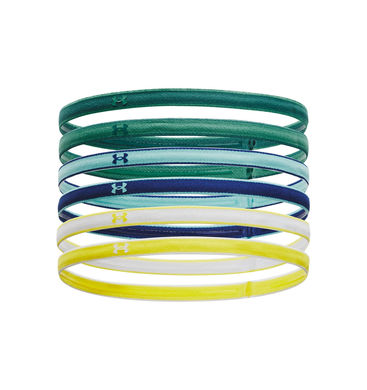 Under Armour Womens Mini Headbands - 6 Pack - Secure Stay-Put Performance