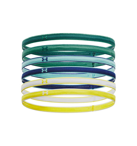 Under Armour Womens Mini Headbands - 6 Pack - Secure Stay-Put Performance