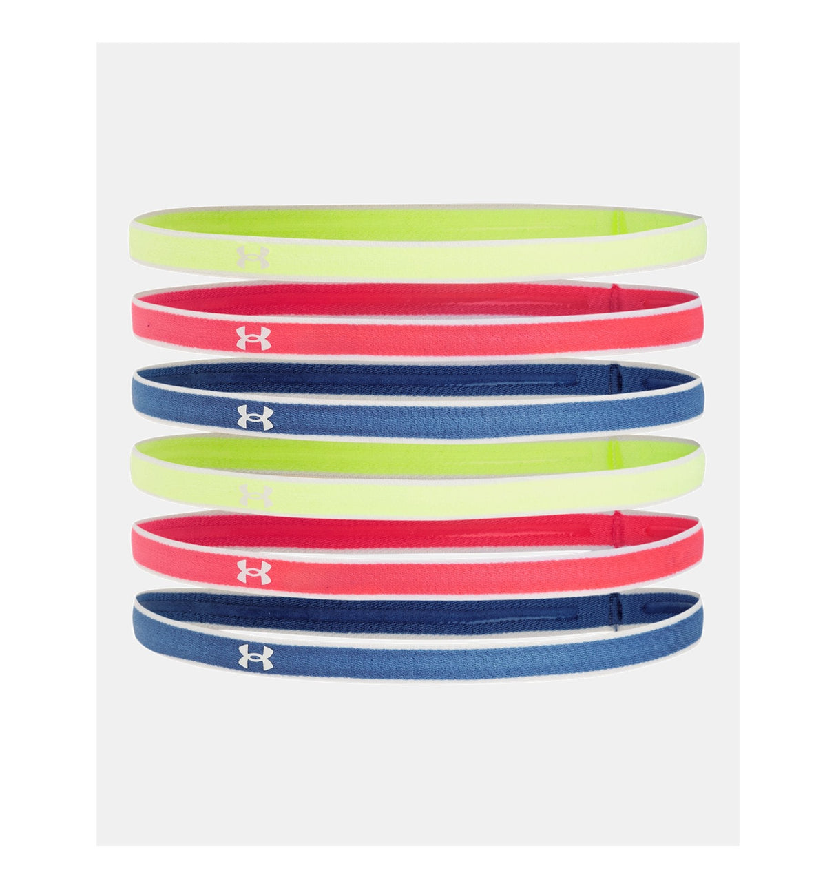 Under Armour Womens Mini Headbands - 6 Pack - Secure Stay-Put Performance