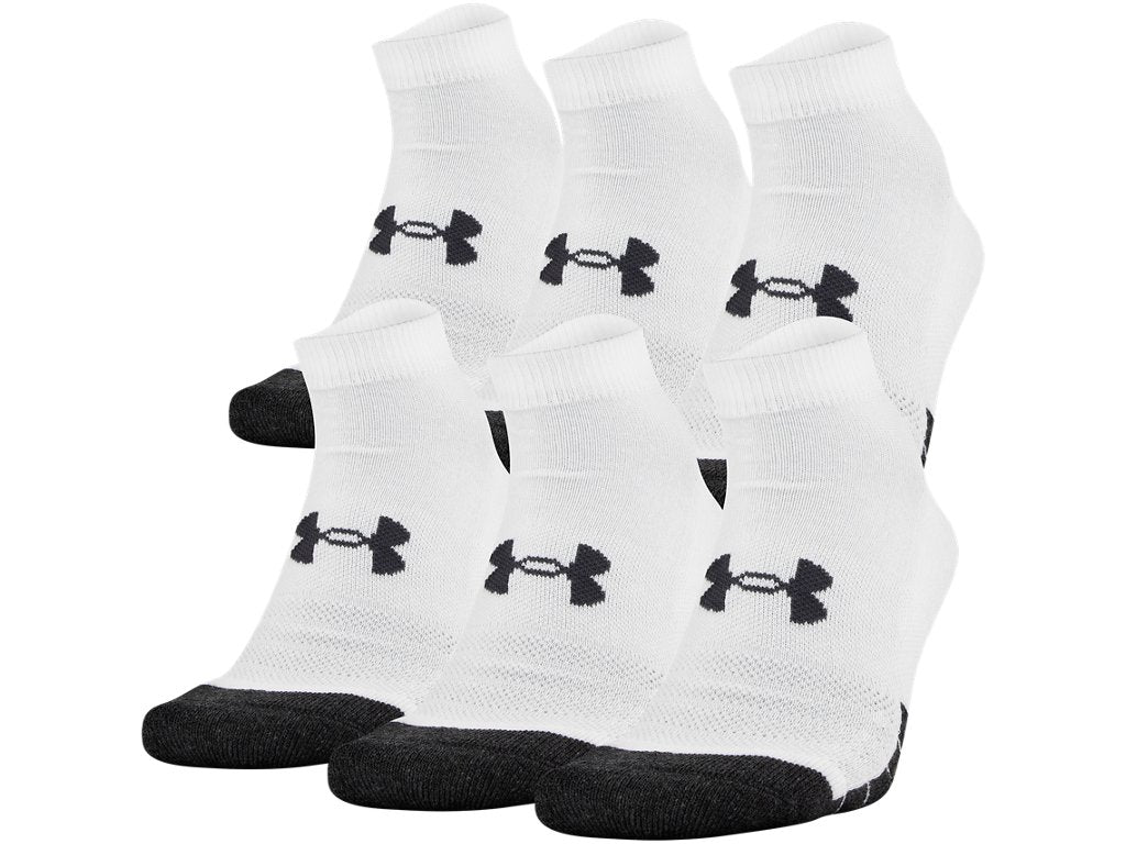 Under Armour Unisex Performance Tech Low Cut Socks Accessories - HeatGear Fabric and Dynamic Arch Support