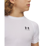 Under Armour Boys HeatGear Armour Short Sleeve Baselayer - Moisture Wicking and Stretchable Apparel