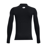 Under Armour Boys HeatGear Mock Long Sleeve Shirt - Sweat Wicking and 4-Way Stretch