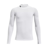Under Armour Boys HeatGear Mock Long Sleeve Shirt - Sweat Wicking and 4-Way Stretch