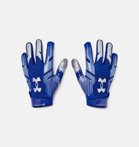 Under Armour Youth F8 Football Gloves - UA GlueGrip Sticky Feature