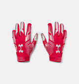 Under Armour Youth F8 Football Gloves - UA GlueGrip Sticky Feature