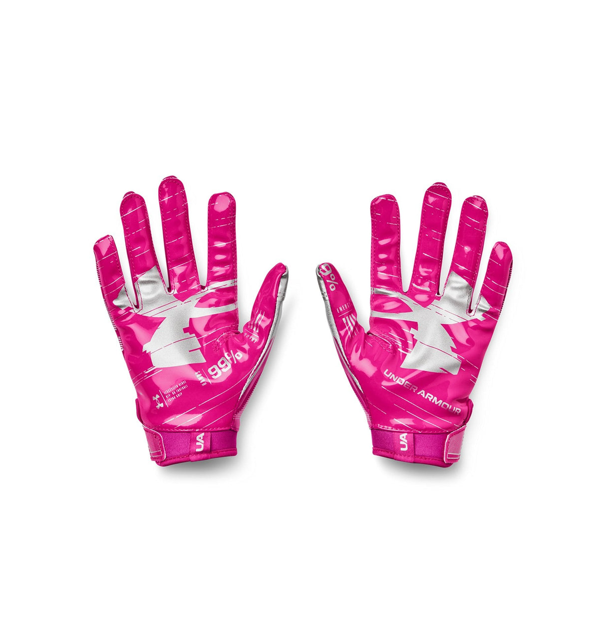 Under Armour Youth F8 Football Gloves - UA GlueGrip Sticky Feature