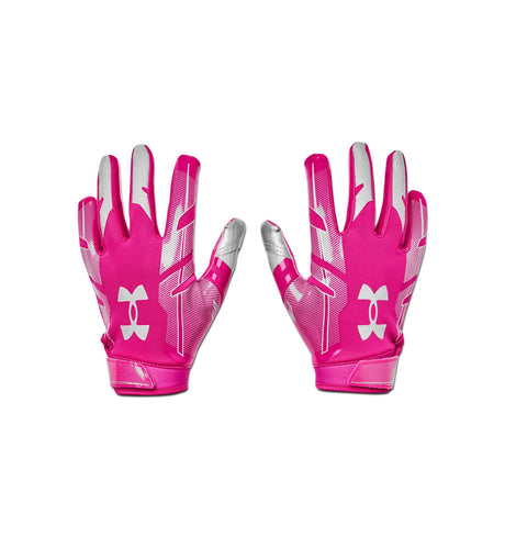 Under Armour Youth F8 Football Gloves - UA GlueGrip Sticky Feature