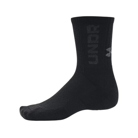 Under Armour Unisex UA 3-Maker Mid-Crew Socks - 3 Pack - Sweat-Wicking and Breathable