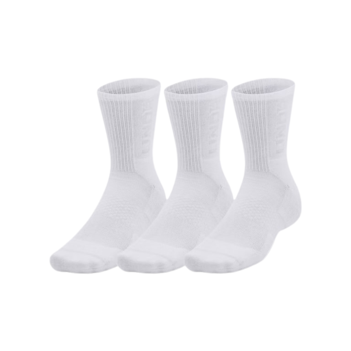 Under Armour Unisex UA 3-Maker Mid-Crew Socks - 3 Pack - Sweat-Wicking and Breathable