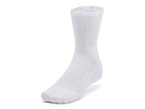 Under Armour Unisex UA 3-Maker Mid-Crew Socks - 3 Pack - Sweat-Wicking and Breathable