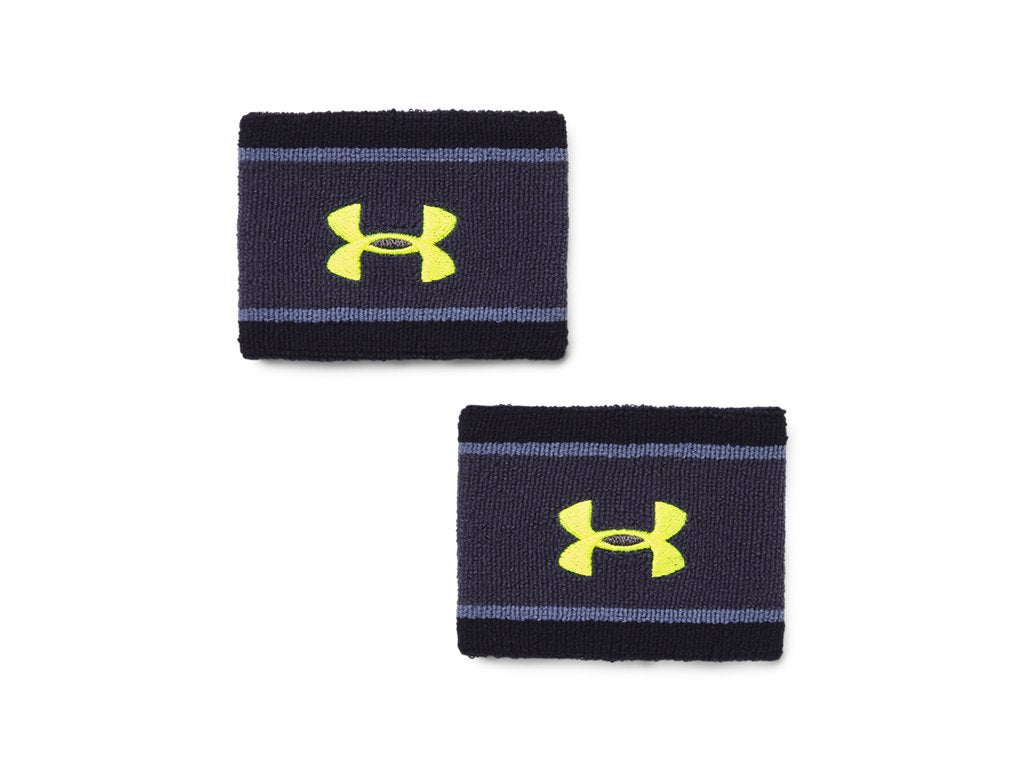 Under Armour Unisex UA Striped Performance Terry Wristbands Accessories - Sweat Wicking