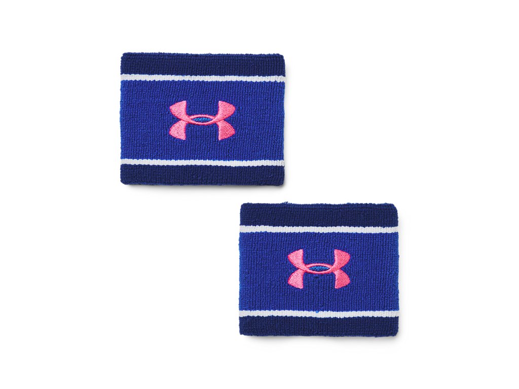Under Armour Unisex UA Striped Performance Terry Wristbands Accessories - Sweat Wicking