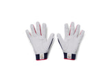 Under Armour Mens UA Yard 9 Stars & Stripes Batting Gloves - Premium Embossed Leather Palm