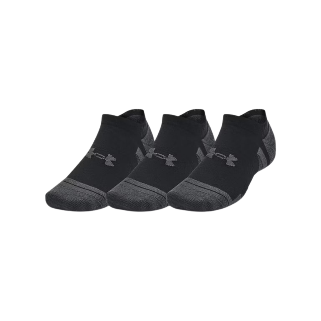 Under Armour Unisex UA Performance Tech No Show Socks - 3-Pack - Durable and Sweat-Wicking