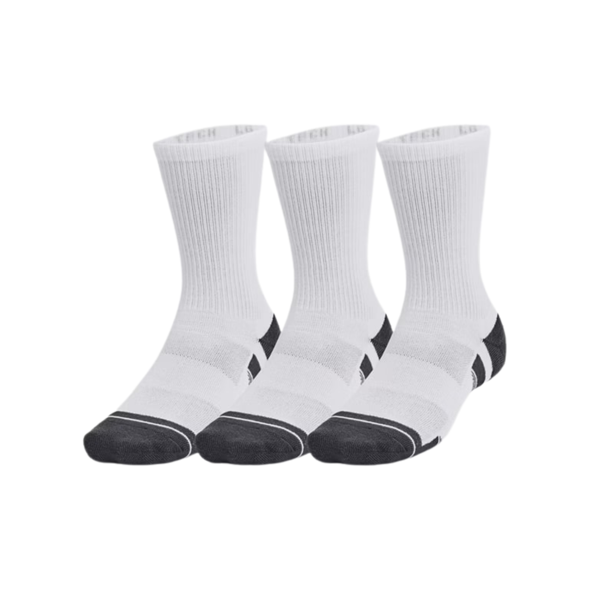 Under Armour Unisex Performance Tech Crew Socks Accessories - 3-Pack with Arch Support
