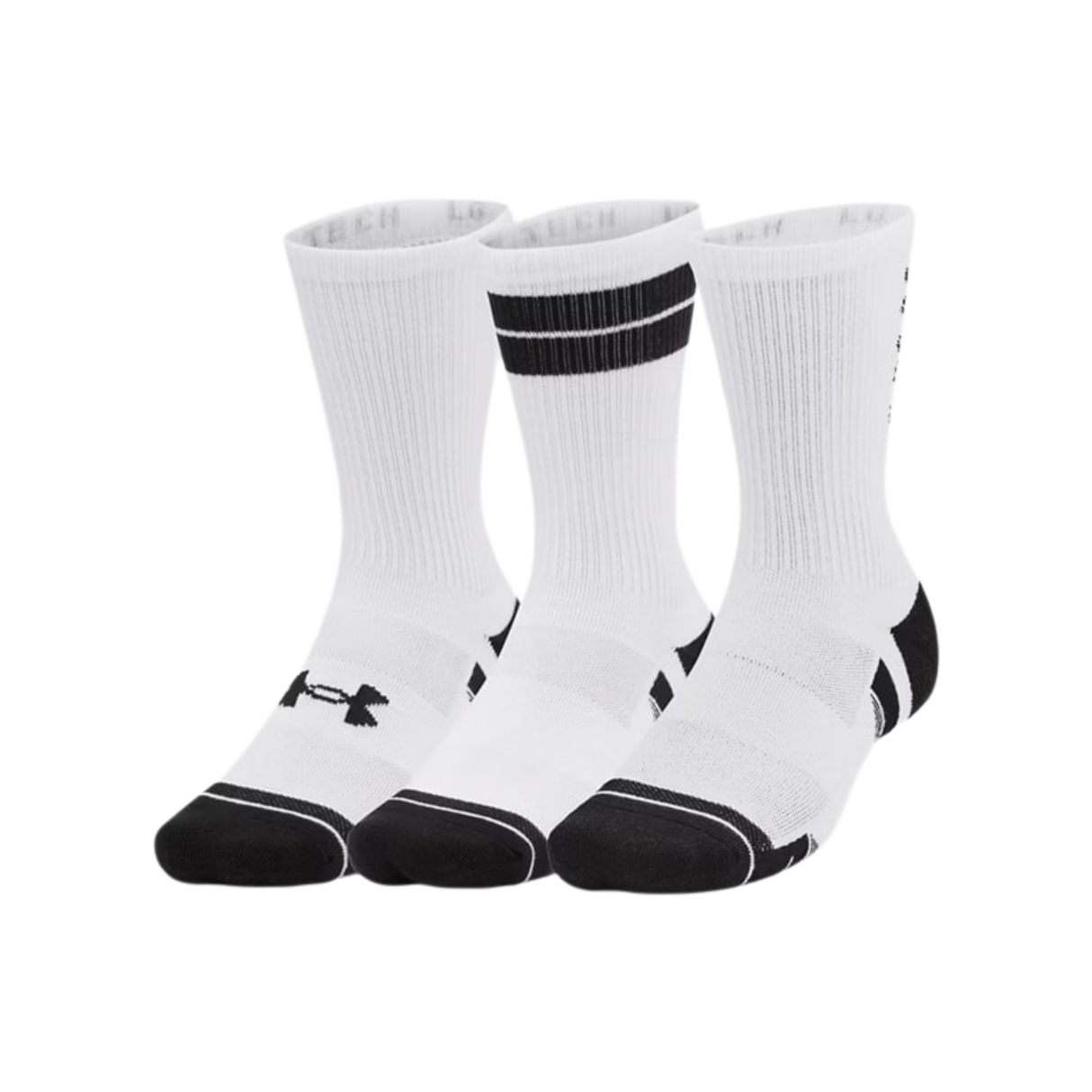 Under Armour Unisex Performance Tech Crew Socks 3-Pack - Sweat-Wicking Accessories