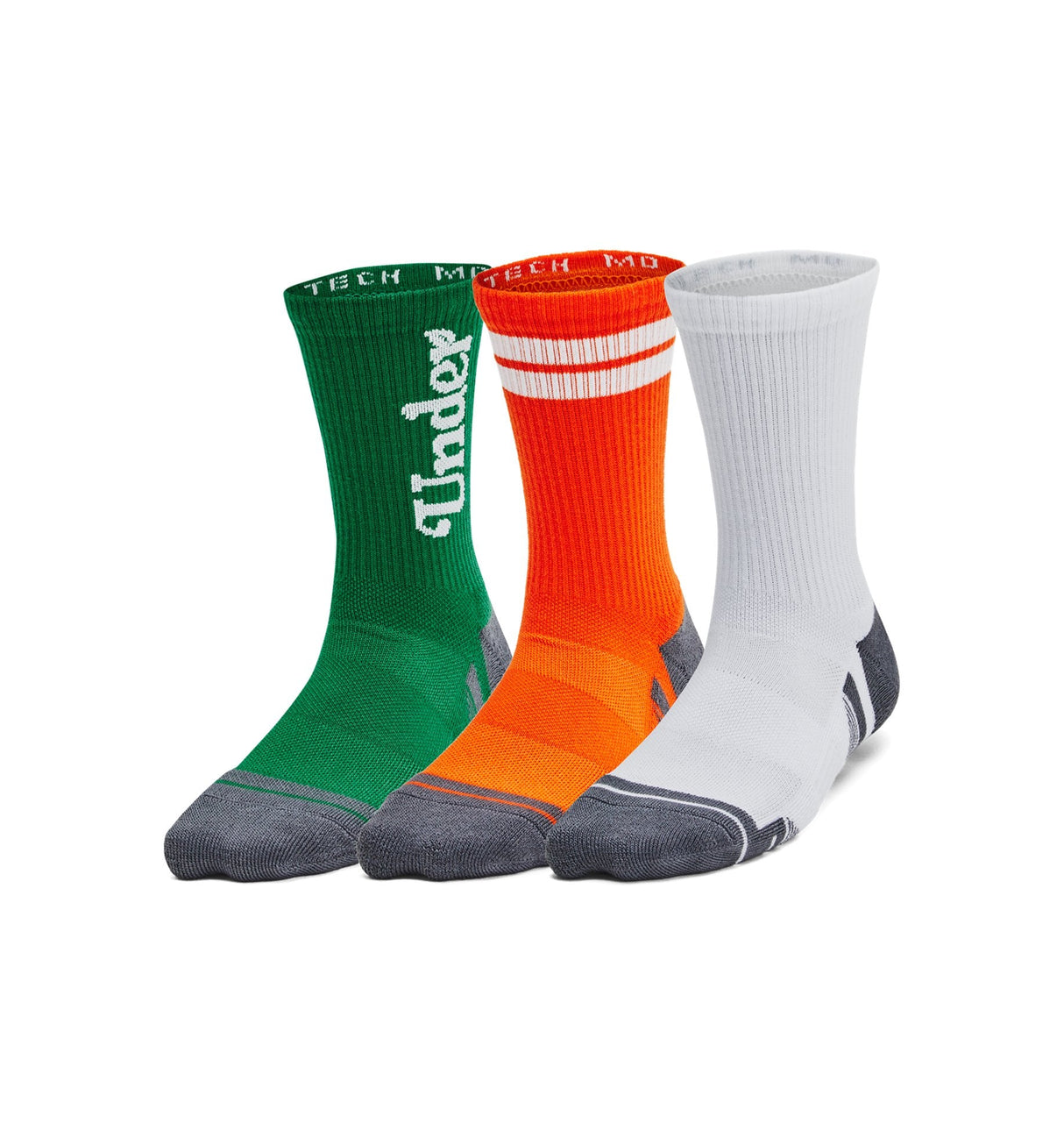 Under Armour Youth Performance Tech Crew Socks - Sweat Wicking