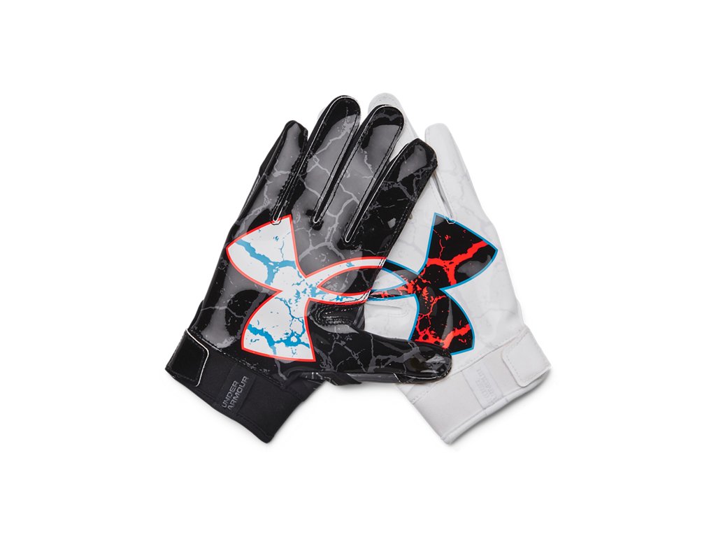 Under Armour Boys F9 Nitro Printed Football Gloves - Enhanced Grip and Protection