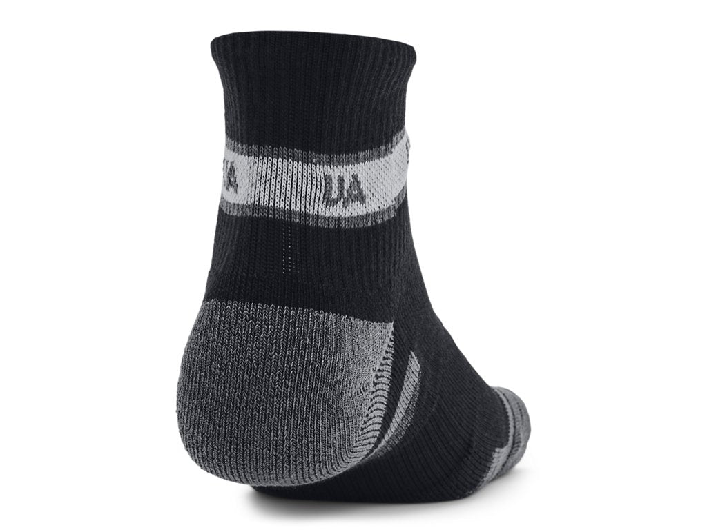 Under Armour Unisex UA Performance Tech Quarter Socks - 3-Pack with Arch Support