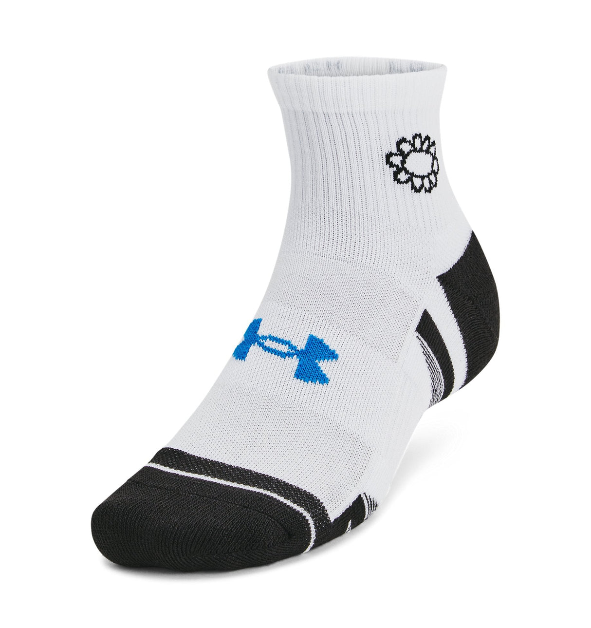 Under Armour Unisex UA Performance Tech Quarter Socks - 3-Pack with Arch Support