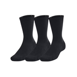 Under Armour Unisex Training Cotton Crew Socks 3-Pack - Sweat Wicking Accessories