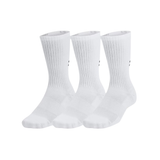 Under Armour Unisex Training Cotton Crew Socks 3-Pack - Sweat Wicking Accessories