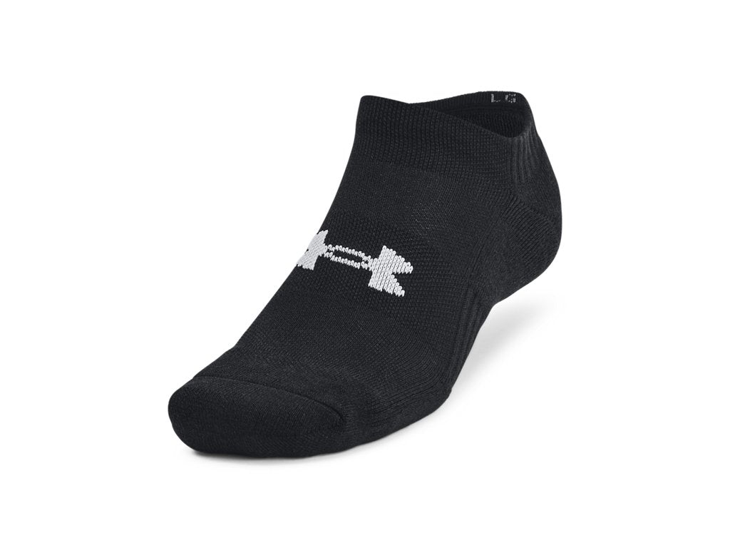 Under Armour Unisex UA Training Cotton 6-Pack No Show Socks Accessories - Built-In Arch Support