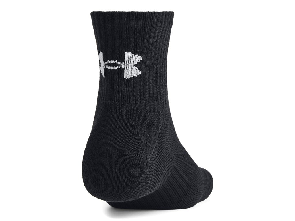 Under Armour Unisex Training Cotton 3-Pack Quarter Socks - Fast-Drying and Breathable