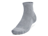 Under Armour Unisex Training Cotton 3-Pack Quarter Socks - Fast-Drying and Breathable