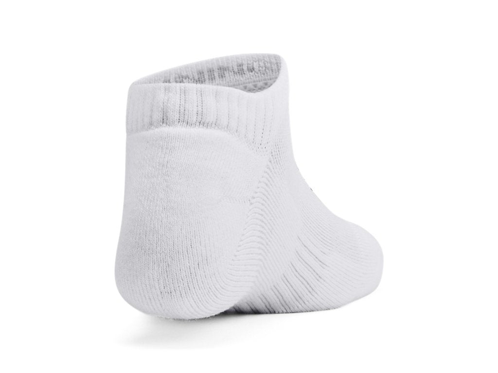 Under Armour Kids Training Cotton 6-Pack No Show Socks - Sweat Wicking