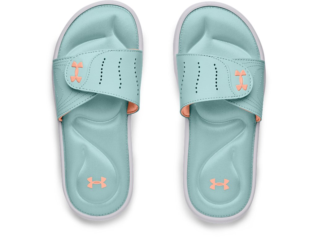 Under Armour Girls Ignite IX Slides Footwear - Durable Traction Pods