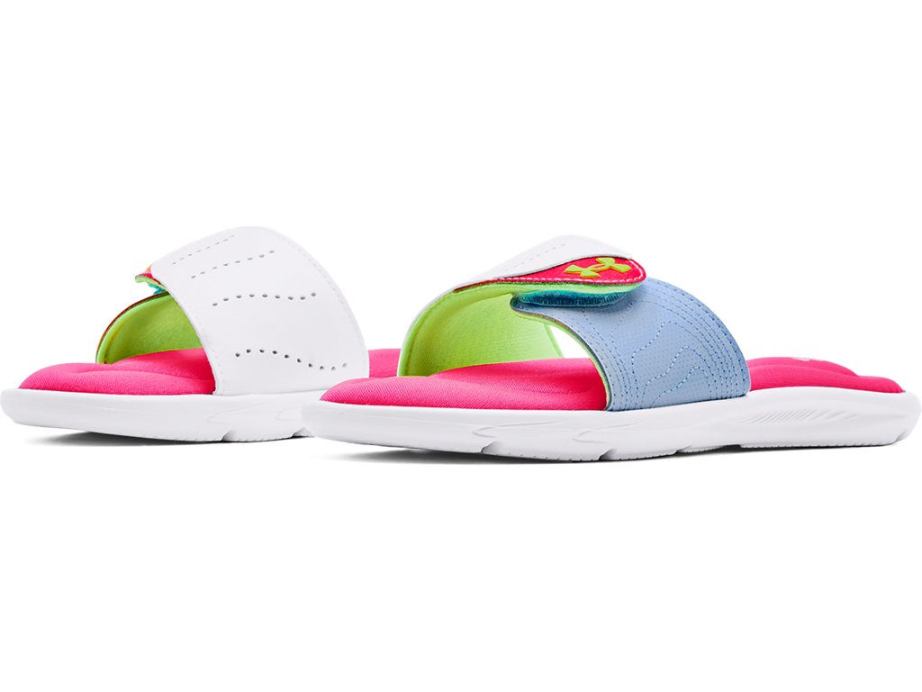 Under Armour Girls Ignite IX Slides Footwear - Durable Traction Pods
