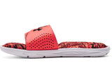 Under Armour Boys Ignite VI Graphic Footbed Slides Footwear - Durable Traction Pods