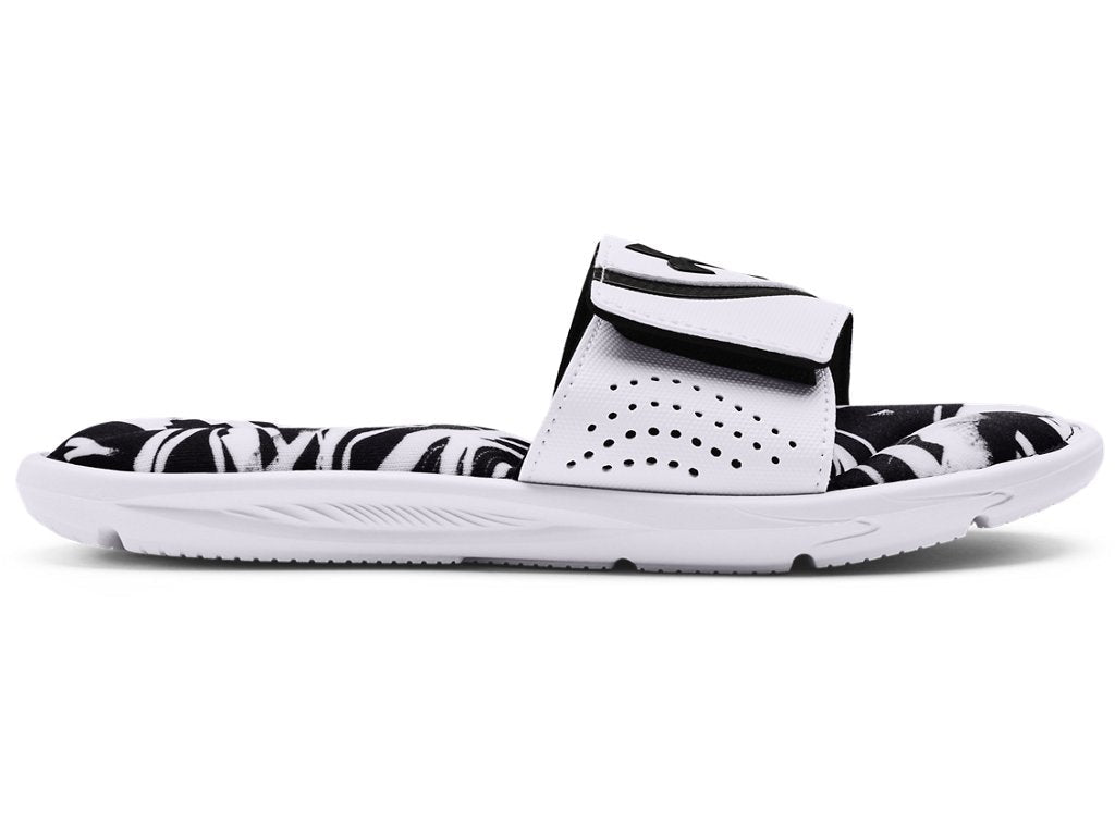 Under Armour Boys Ignite VI Graphic Footbed Slides Footwear - Durable Traction Pods
