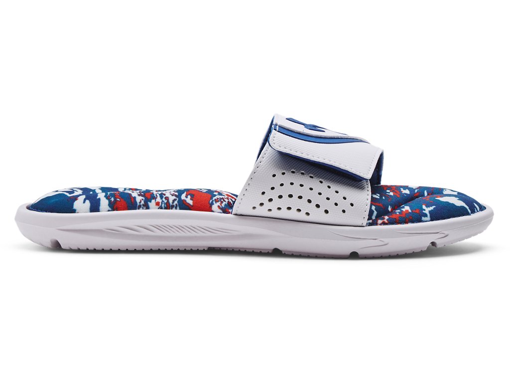 Under Armour Boys Ignite VI Graphic Footbed Slides Footwear - Durable Traction Pods