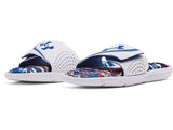 Under Armour Boys Ignite VI Graphic Footbed Slides Footwear - Durable Traction Pods