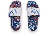 Under Armour Boys Ignite VI Graphic Footbed Slides Footwear - Durable Traction Pods