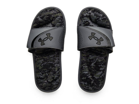 Under Armour Boys Ignite VI Graphic Footbed Slides Footwear - Durable Traction Pods