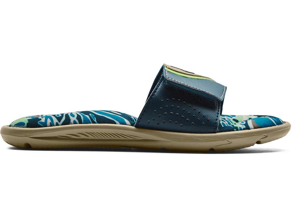 Under Armour Boys Ignite VI Graphic Footbed Slides Footwear - Durable Traction Pods