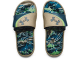 Under Armour Boys Ignite VI Graphic Footbed Slides Footwear - Durable Traction Pods