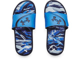 Under Armour Boys Ignite VI Graphic Footbed Slides Footwear - Durable Traction Pods
