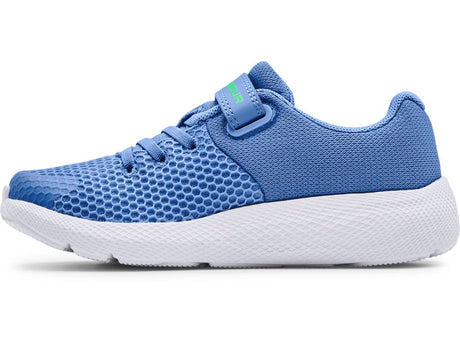 Under Armour Girls Pre-School UA Pursuit 2 AC Big Logo Running Shoes - High Rebound Cushioning