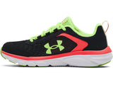 Under Armour Girls Assert 9 Running Shoes - Lightweight with Durable Leather Overlays