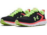 Under Armour Girls Assert 9 Running Shoes - Lightweight with Durable Leather Overlays
