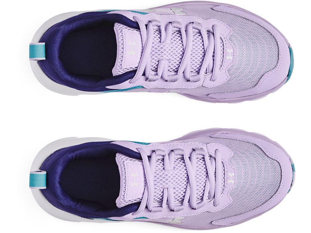 Under Armour Girls Assert 9 Running Shoes - Lightweight with Durable Leather Overlays