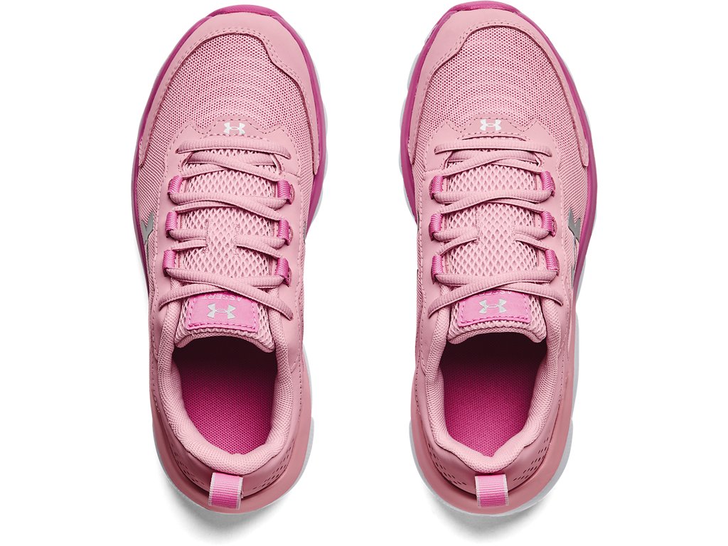Under Armour Girls Assert 9 Running Shoes - Lightweight with Durable Leather Overlays