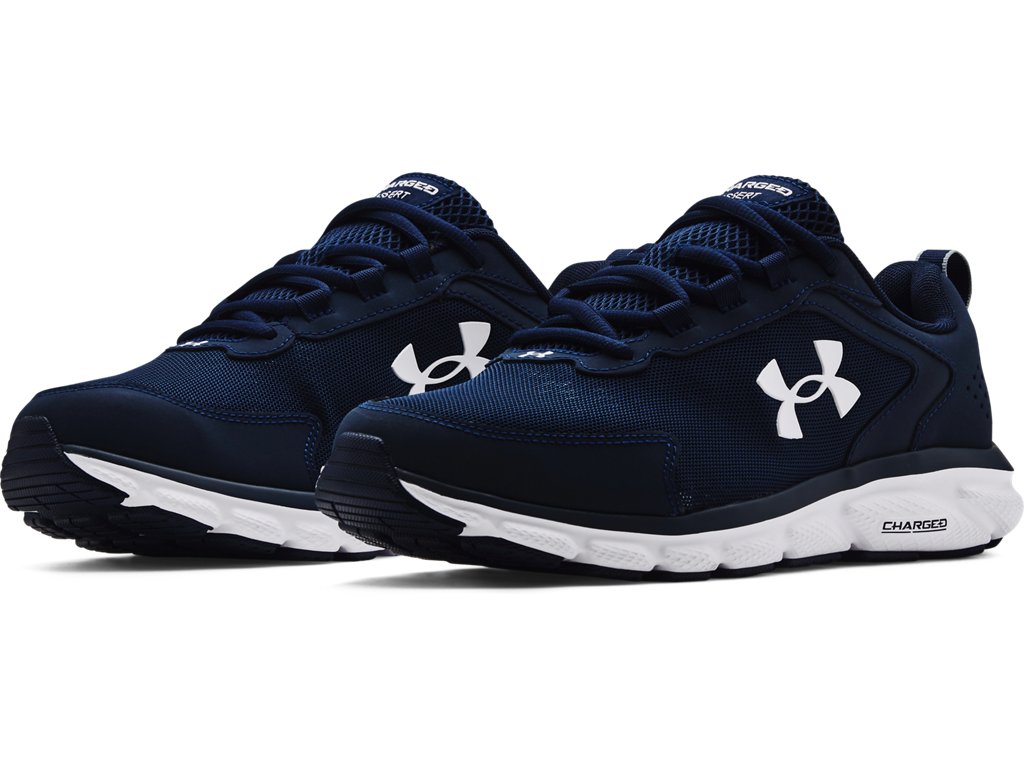 Under Armour Men's Charged Assert 9 Wide 4E Running Shoes - Breathable Lightweight Mesh Upper