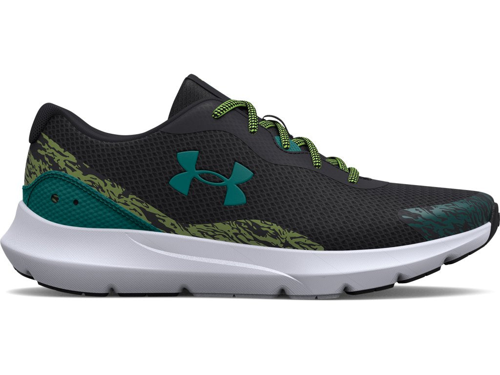Under Armour Boys Grade School UA Surge 3 Wild Running Shoes - Lightweight and Breathable