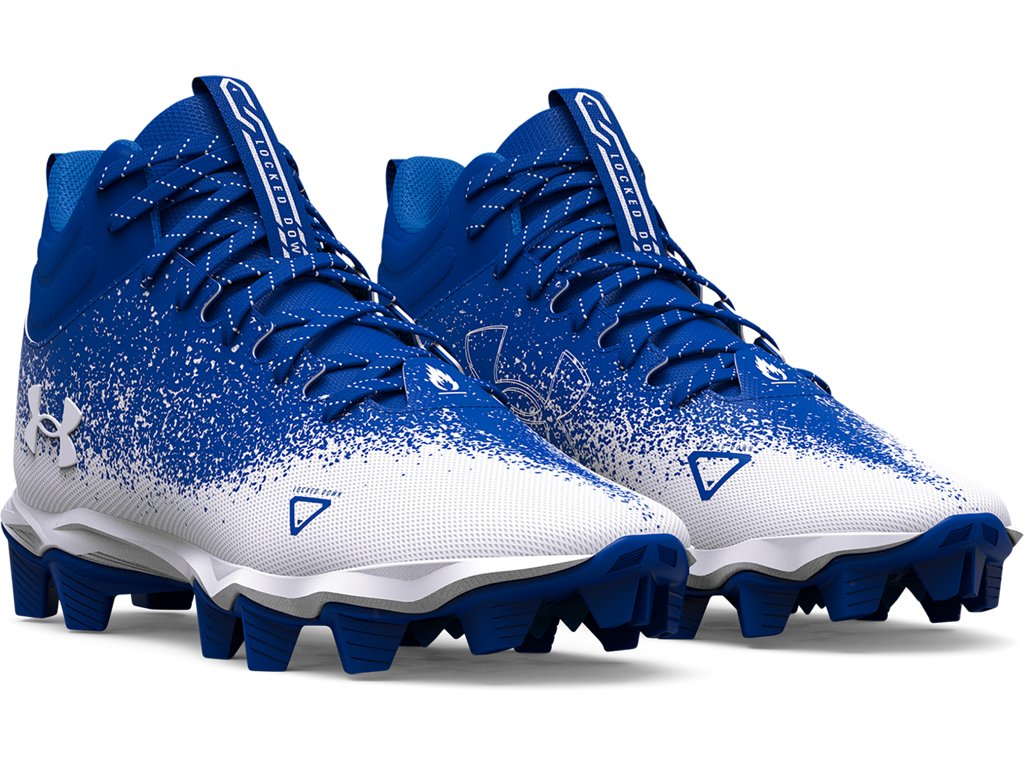 Under Armour Boys Spotlight Franchise RM 2.0 Jr. Football Cleats - Enhanced Durability and Comfort